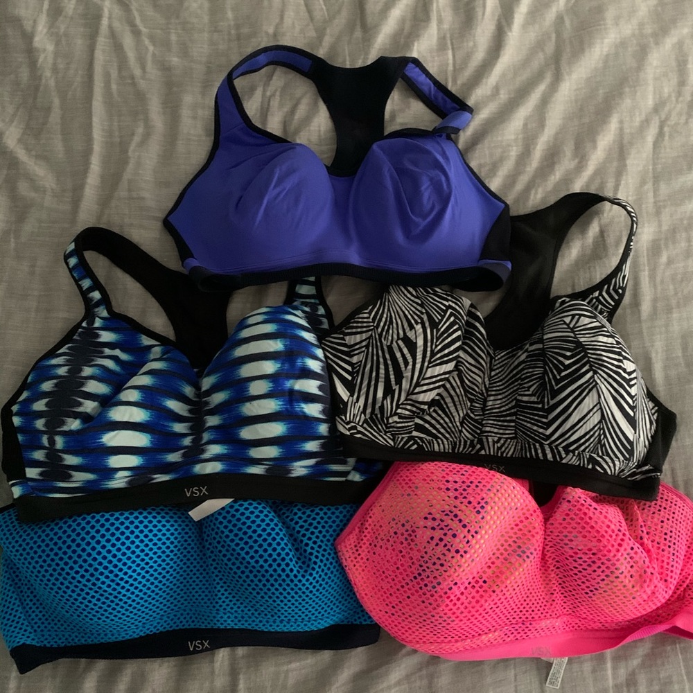 Set of 5 VS Sports Bras 38D